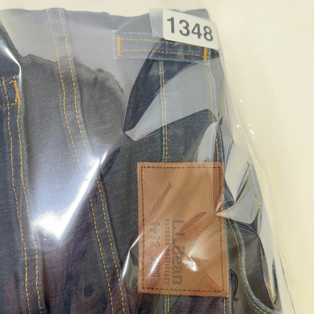 LL Bean BeanFlex Standard Athletic Jeans 36x29 Dark Wash CoolMax Stretch 507485